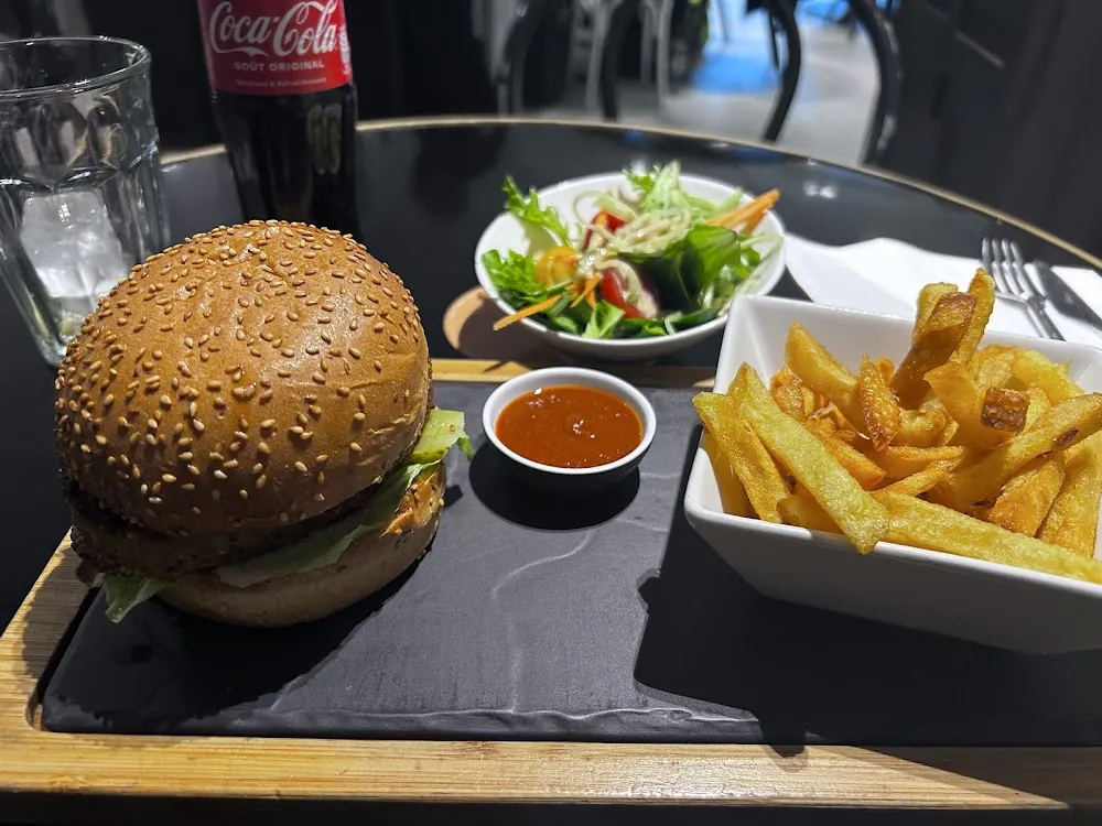 Veggie Burger with Homemade Fries